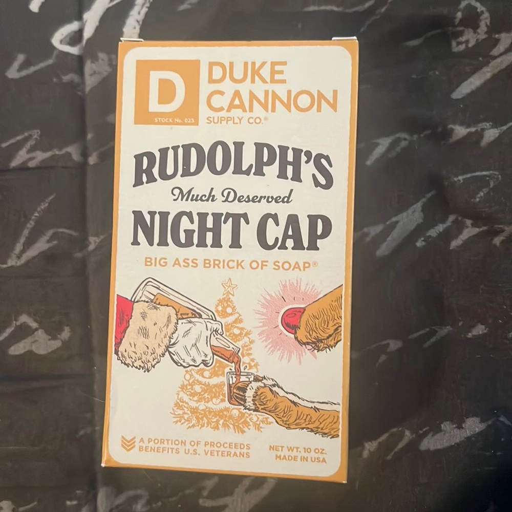 Duke cannon Rudolph’s night cap big Brick of soap